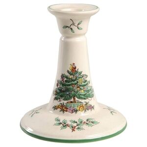 SPODE ENGLAND Christmas Tree Candlestick | 5" H